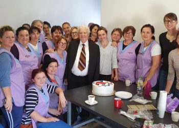 Načelnik Abdić u posjeti preduzeću „Alatuša“, PJ Ateks