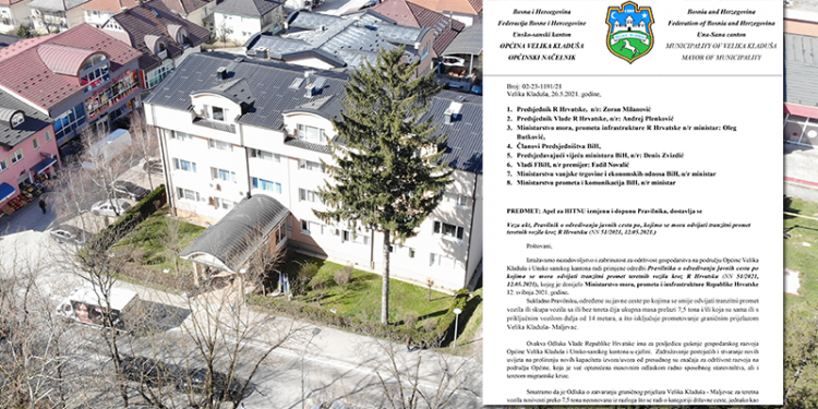 Općina Velika Kladuša uputila apel za HITNU izmjenu i dopunu Pravilnika o cestovnom saobraćaju R Hrvatske