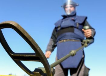 U toku deminiranje na lokalitetu Mušmulja, MZ  Vrnograč