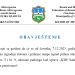 Obavijest o početku izvođenja radova u ulici Ibrahima Mržljaka br. 5 i br. 9, kod uprave KIB banke i prostorija Udruženja penzionera