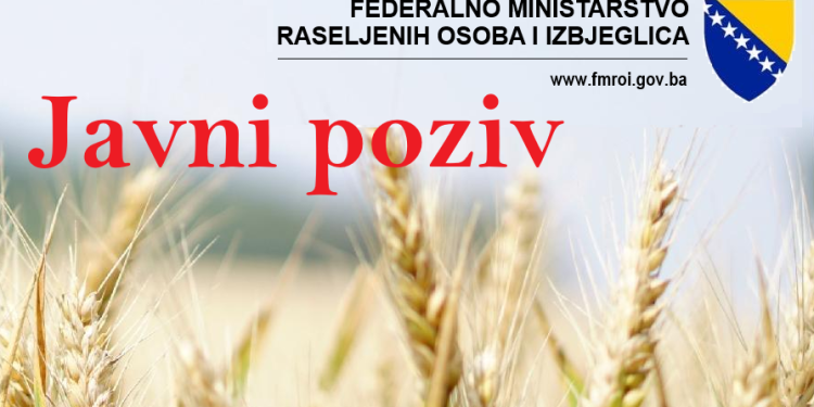 Javni poziv za podnošenje prijava/zahtjeva/projekata za program pomoći održivog povratka – proljetna/jesenja sadnja/sjetva voća i sjemenskog materijala u 2025. i 2026. godini