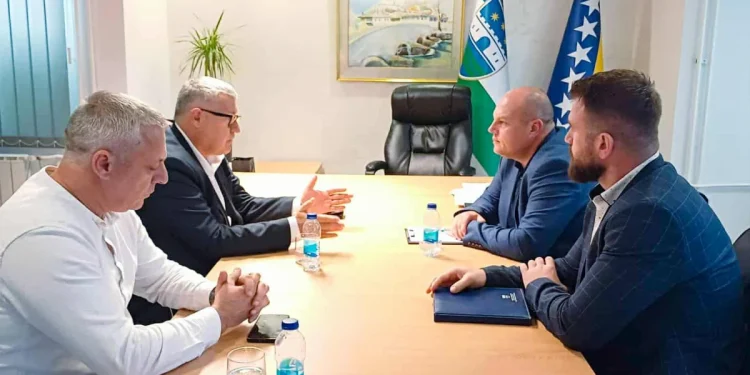 Načelnik Boris Horvat u prvoj službenoj posjeti premijeru USK -a Mustafi Ružniću