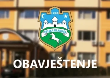 Javno obavještenje za podnošenje prijedloga za dodjelu javnih priznanja Općine Velika Kladuša u 2026. godini