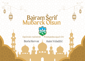 Čestitka povodom Bajrama u ime Općinskog organa uprave i Općinskog vijeća